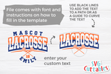 Lacrosse Template 0015 | SVG Cut File