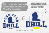 Drill Template 0017 | SVG Cut File