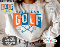 Golf Template 0018 | SVG Cut File
