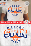 Swim Template 0018 | SVG Cut File