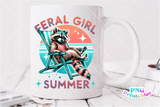 Feral Girl Summer | Funny PNG File