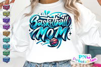 Basketball Mom Airbrushed | PNG File
