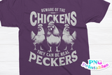 Beware of Chickens | PNG Sublimation File