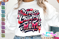 Cross Country Mom Airbrushed | PNG Sublimation File