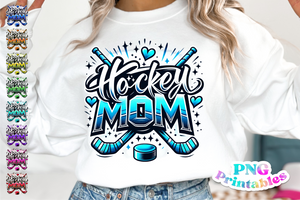 Hockey Mom Airbrushed | PNG File