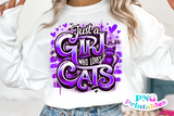 Just A Girl Who Loves Cats | PNG Sublimation File