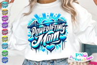 Powerlifting Mom Airbrushed | PNG Sublimation File