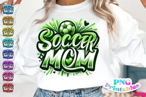 Soccer Mom Airbrushed | PNG File