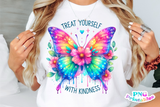 Treat Yourself With Kindness | Mental Health PNG File