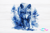 Watercolor Wolf | PNG File