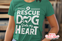 Rescue Dog Stole My Heart | Dog Rescue SVG