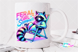 Feral Girl Summer | Funny PNG File