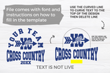 Cross Country Template 0023 | SVG Cut File