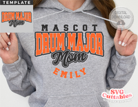 Drum Major Mom Template 0023 | SVG Cut File