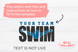 Swim Template 0024 | SVG Cut File