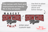 Show Choir Mom Template 0025 | SVG Cut File
