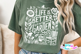 Life Is Better In The Garden | Plant Lover PNG Print File