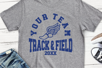 Track and Field Template 0027 | SVG Cut File