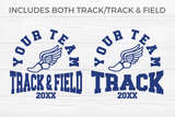 Track and Field Template 0027 | SVG Cut File