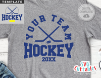 Hockey Template 0028 | SVG Cut File