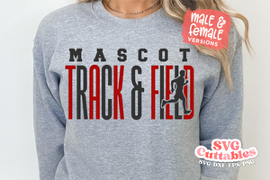 Track and Field Template 0029 | SVG Cut File