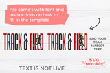 Track and Field Template 0029 | SVG Cut File