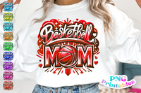 Basketball Mom Airbrushed | PNG File
