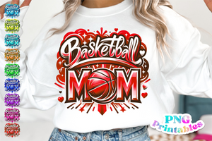 Basketball Mom Airbrushed | PNG File