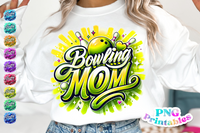 Bowling Mom Airbrushed | PNG Sublimation File