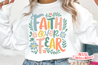 Faith Over Fear | Christian SVG Cut File