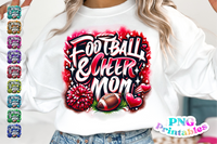 Football and Cheer Mom | PNG Sublimation File