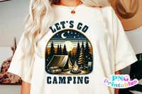 Let's Go Camping | PNG File