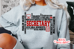 Secretary Word Art | SVG Cut File