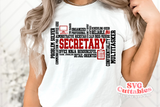 Secretary Word Art | SVG Cut File