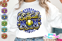 Softball Mom Airbrushed | PNG File