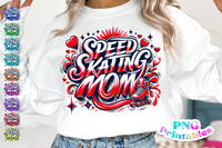 Speed Skating Mom Airbrushed | PNG File