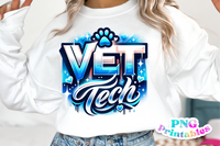 Vet Tech Airbrushed | PNG File