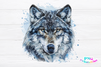 Watercolor Wolf | PNG File