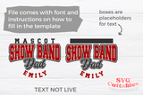 Show Band Dad Template 0031 | SVG Cut File