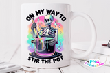 On My Way To Stir The Pot | Funny PNG File