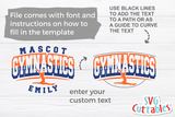 Gymnastics Template 0036 | SVG Cut File