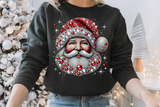 Santas With Rhinestones and Glitter | Christmas Sublimation PNG