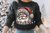 Santas With Rhinestones and Glitter | Christmas Sublimation PNG