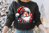 Santas With Rhinestones and Glitter | Christmas Sublimation PNG