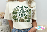 Girl Who Loves Plants | Plant Lover PNG Print File