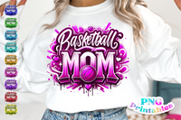 Basketball Mom Airbrushed | PNG File