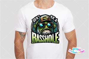 Basshole | Fishing PNG Print File