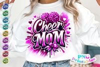Cheer Mom Airbrushed | PNG Sublimation File