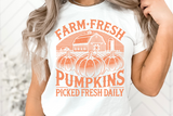 Farm Fresh Pumpkins | Fall Sublimation PNG