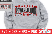 Powerlifting Template 003 | SVG Cut File